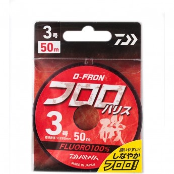 Леска DAIWA D-FRON fluoro harisu 3,0 50м Леска DAIWA D-FRON fluoro harisu 3,0 50м