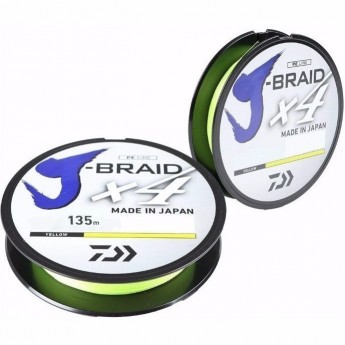 Шнур DAIWA J-Braid X4 0,21мм 135м Yellow Шнур DAIWA J-Braid X4 0,21мм 135м Yellow